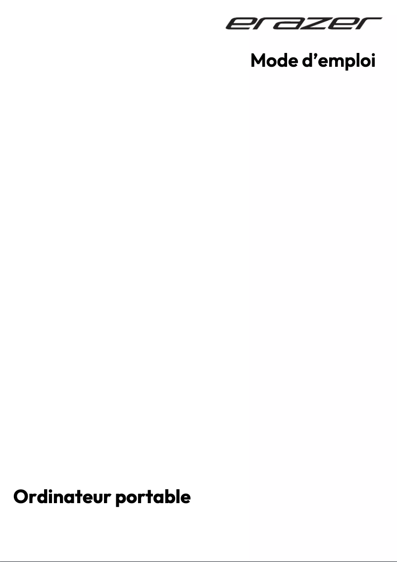 Image de la première page du manuel de l'appareil ERAZER Defender P40 (MD 62534)