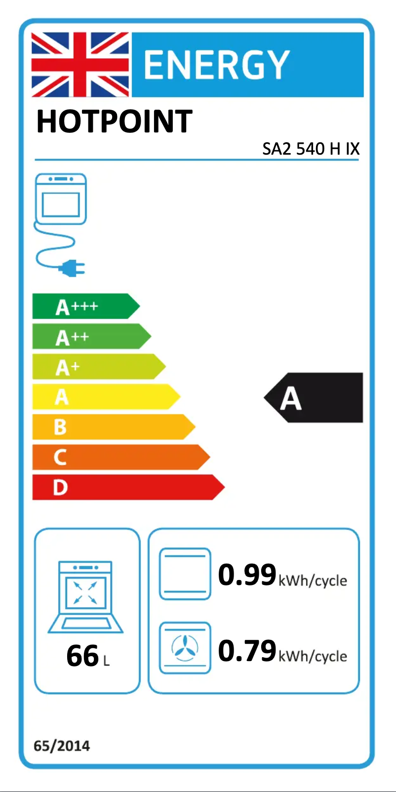 Image de la première page du manuel de l'appareil SA2 540 H IX