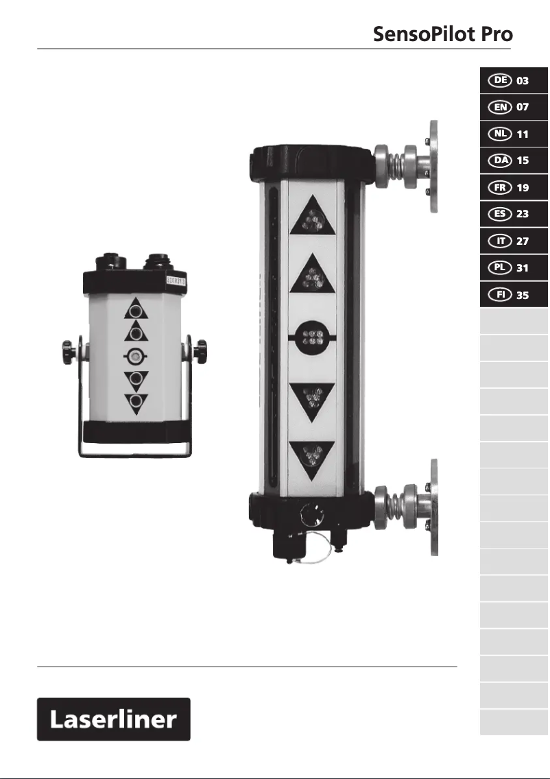 Page 1 de la notice Manuel utilisateur Laserliner SensoPilot Pro