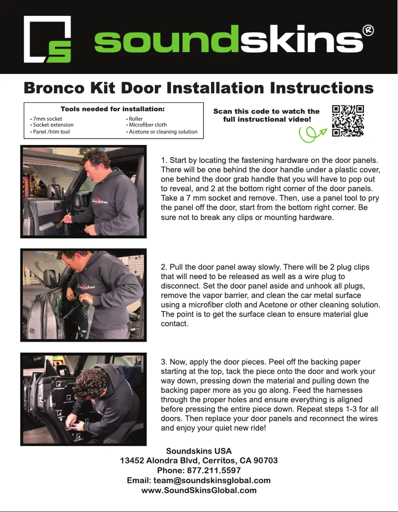 Image de la première page du manuel de l'appareil SSK-BRONCO4DR