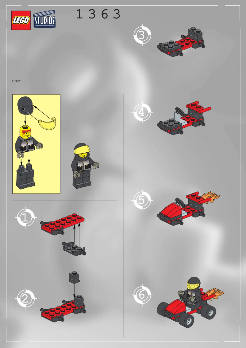 Page 1 de la notice Manuel utilisateur Lego STUNT GO-CART