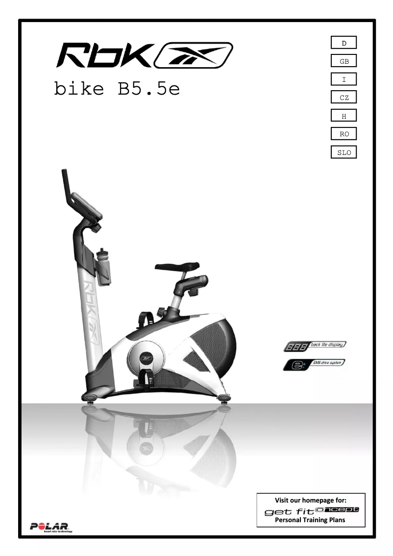 Image de la première page du manuel de l'appareil B5.5e