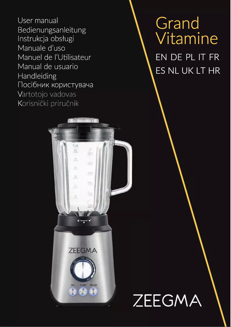 Image de la première page du manuel de l'appareil Grand Vitamine