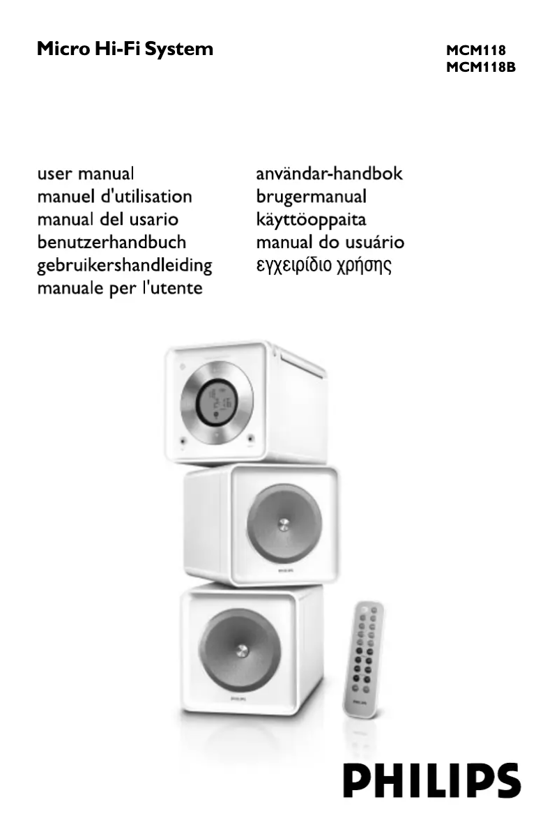 Página 1 del manual Manual de usuario Philips MCM118B