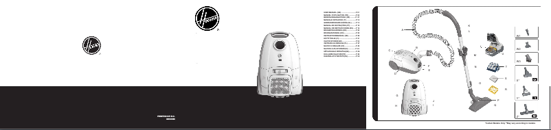 Page n°1 - Manuel utilisateur Hoover Telios Extra Lite TXL21PET011