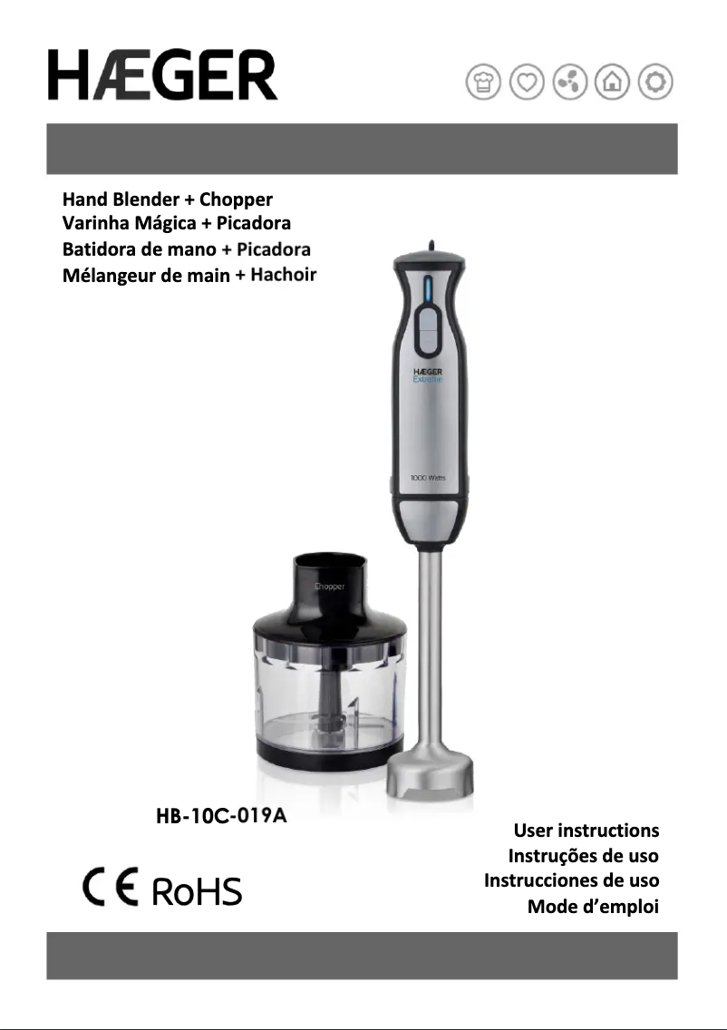 Image de la première page du manuel de l'appareil HB-10C.019A
