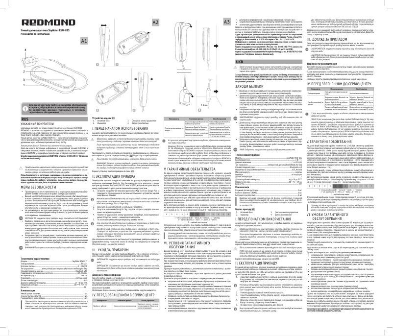 Image de la première page du manuel de l'appareil SkyWater RSW-81S