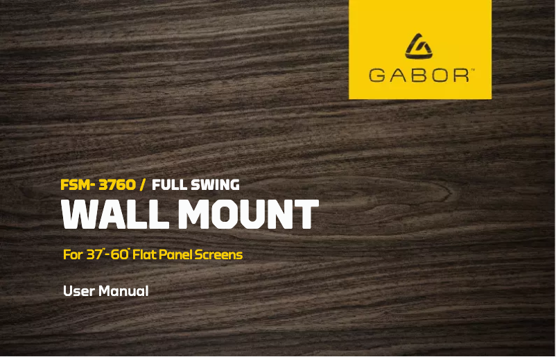 Page 1 de la notice Manuel utilisateur Gabor FSM-3760