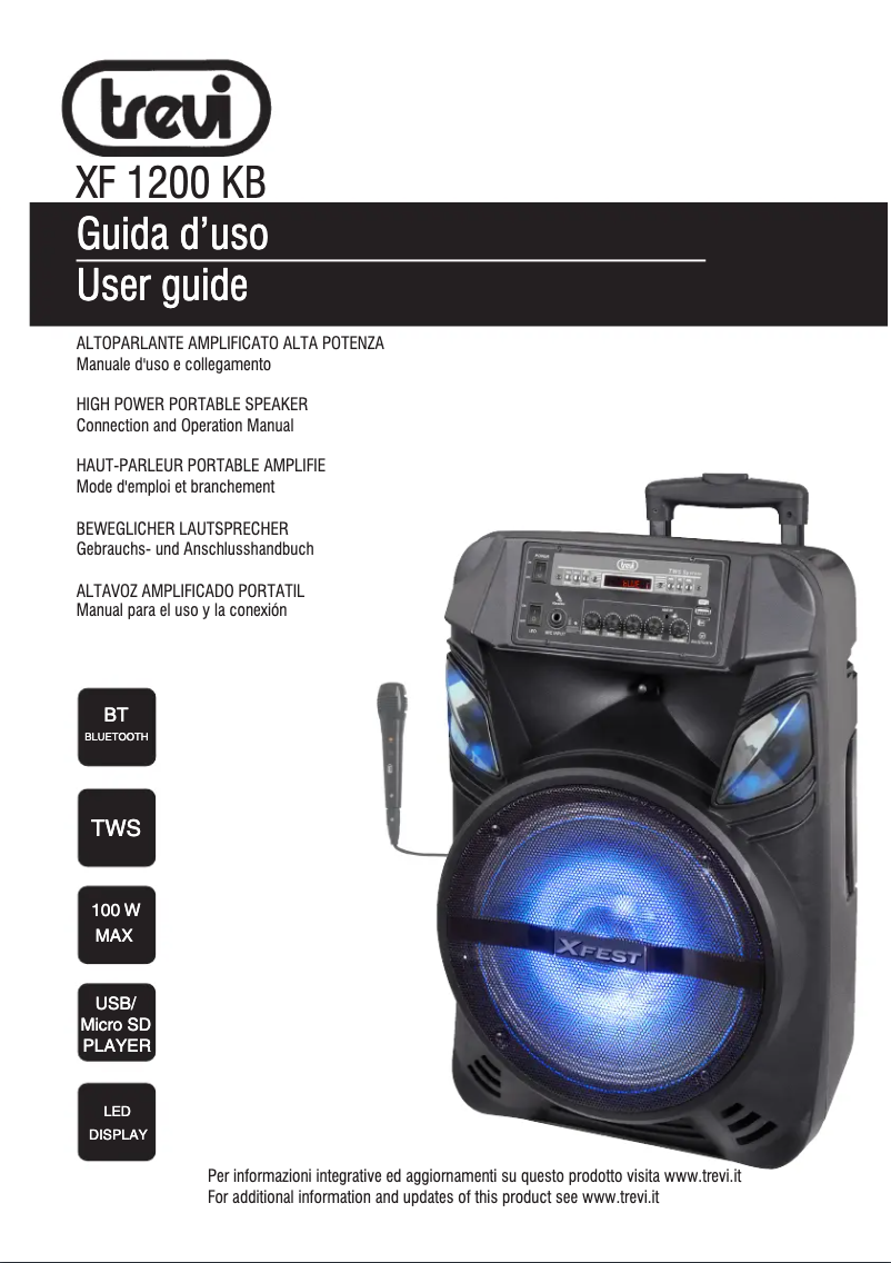 Image de la première page du manuel de l'appareil XF 1200 KB