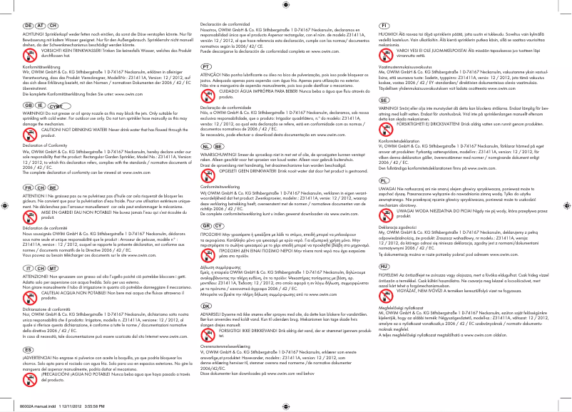 Página 1 del manual Manual de usuario Florabest Z31411A