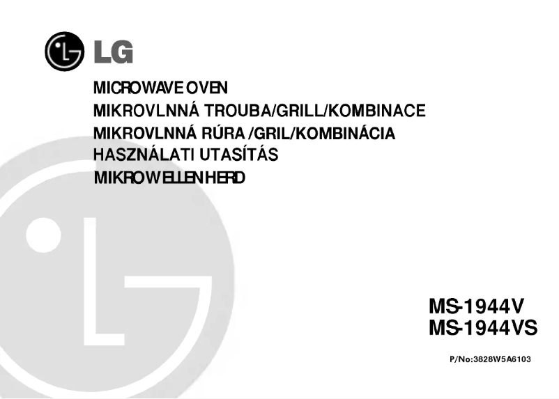 Page n°1 - Manuel utilisateur LG MS-1944V