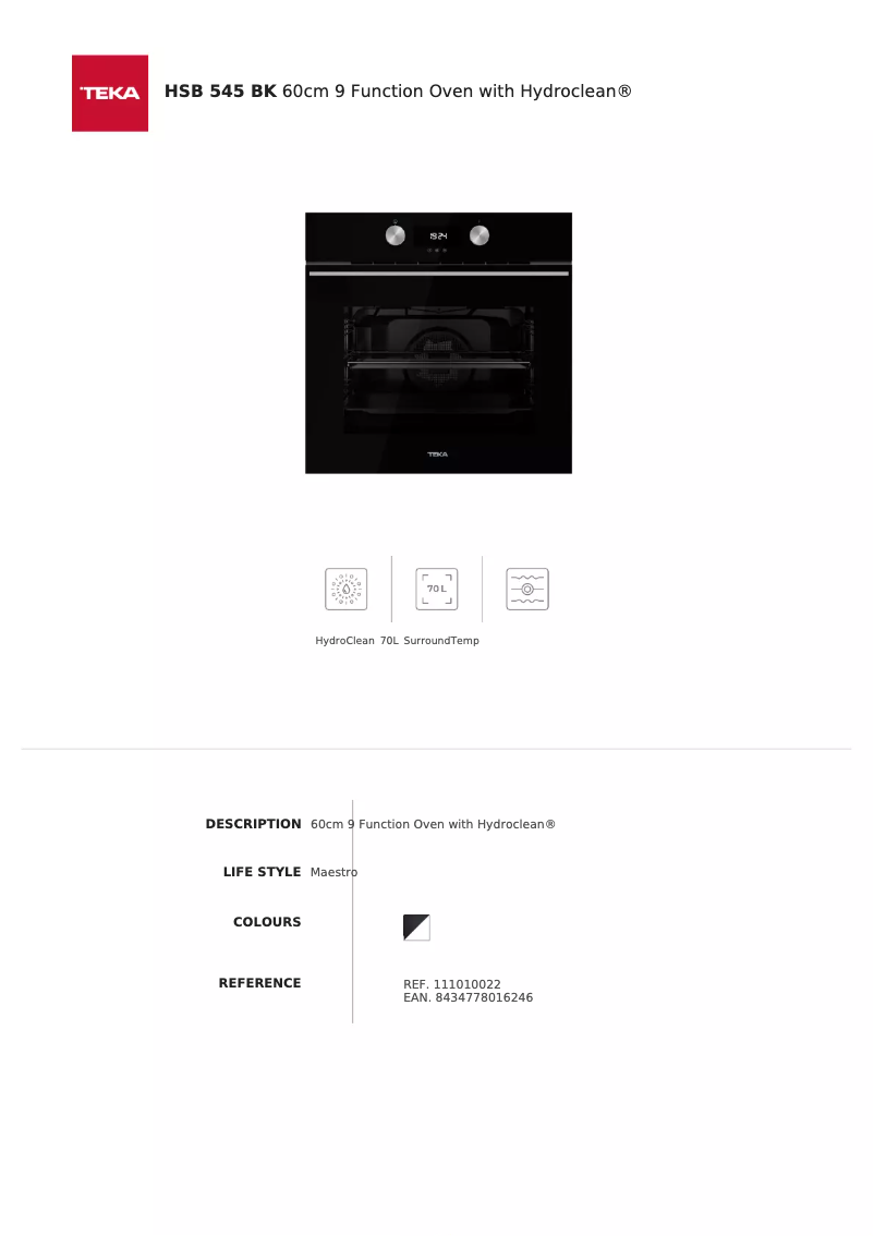 Image de la première page du manuel de l'appareil HSB 545