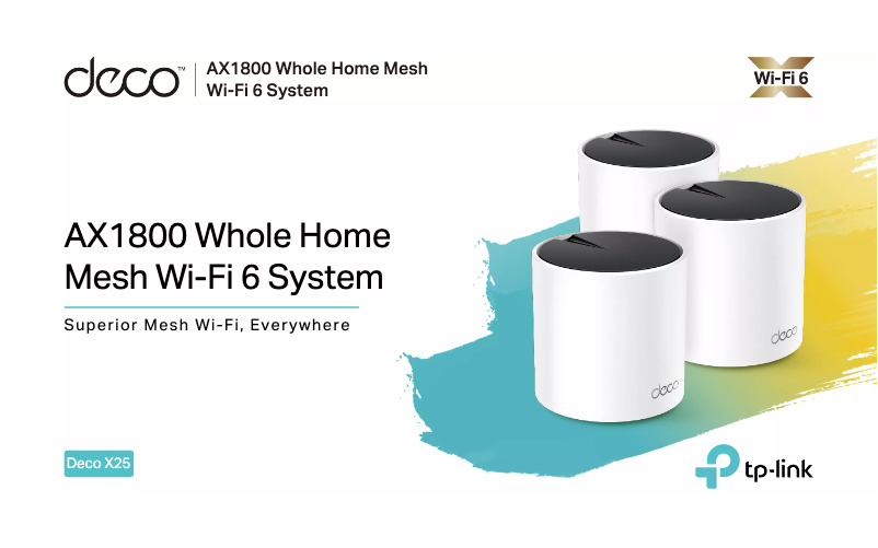 Image de la première page du manuel de l'appareil Deco X25