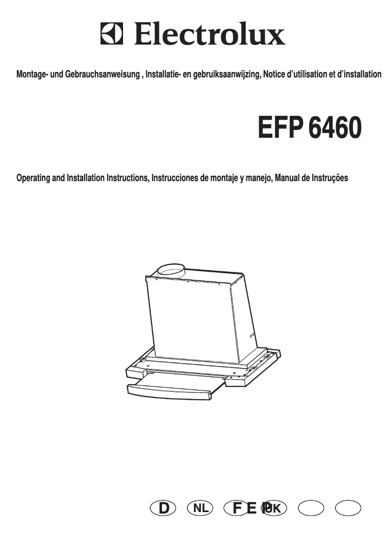 Page 1 de la notice Manuel utilisateur Electrolux eft6460x