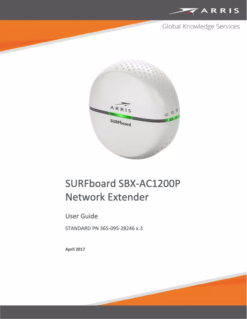 Page n°1 - Manuel utilisateur Arris SURFboard SBX-AC1200P