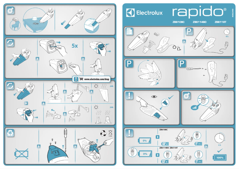 Image de la première page du manuel de l'appareil ZB6108C