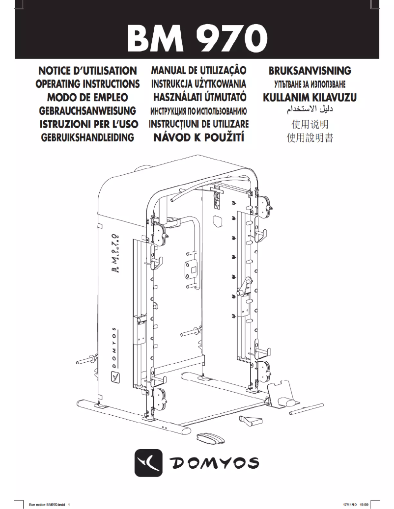 Página 1 del manual Manual de usuario Domyos BM 970