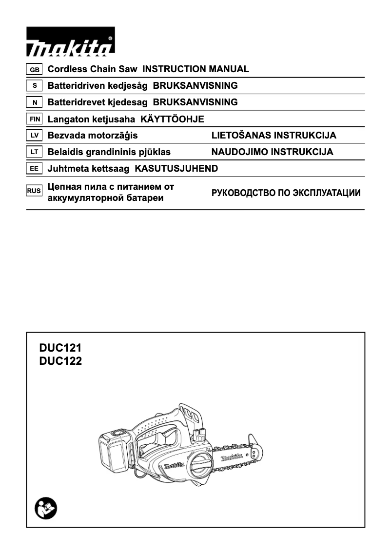 Page 1 de la notice Manuel utilisateur Makita DUC121