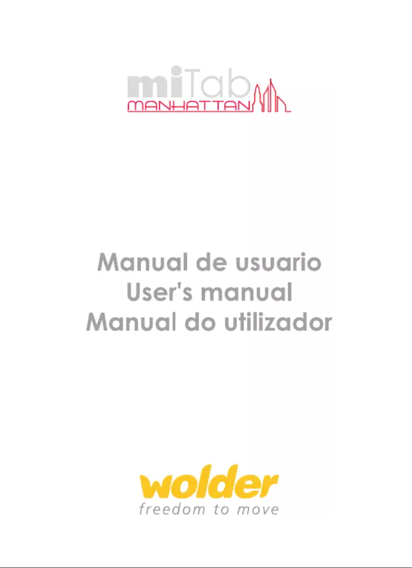 Image de la première page du manuel de l'appareil MiTab Manhattan