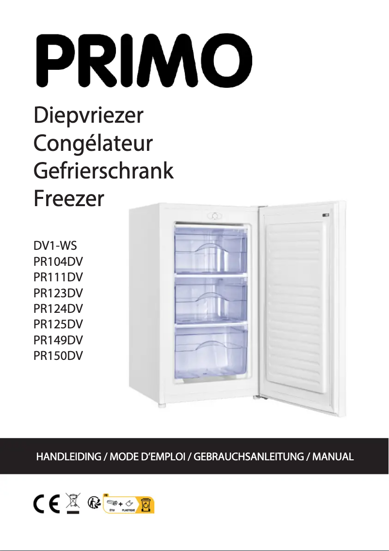 Page 1 de la notice Manuel utilisateur Primo PR149DV