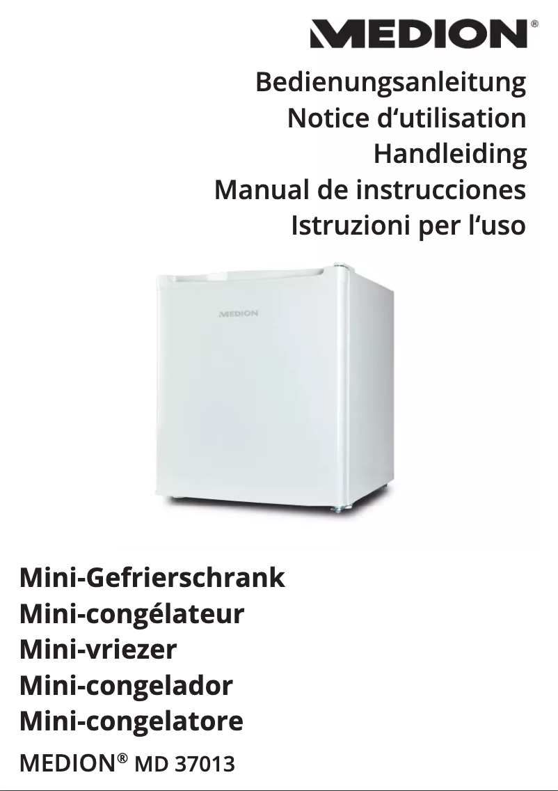 Page 1 de la notice Manuel utilisateur Medion MD 37013
