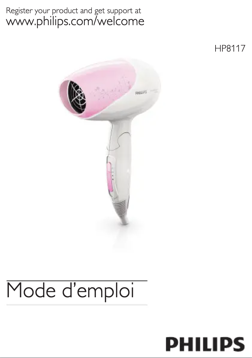 Imagen de la primera página del manual del dispositivo HP8117