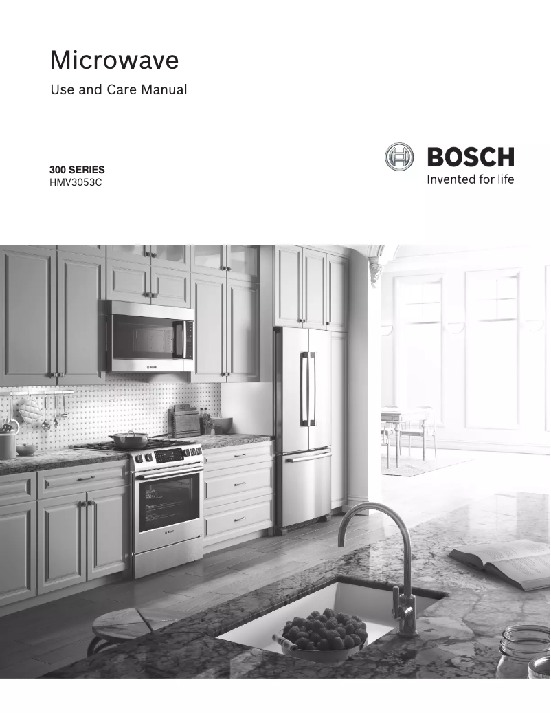 Page 1 of the manual Use and Maintenance Manual Bosch HMV3053U