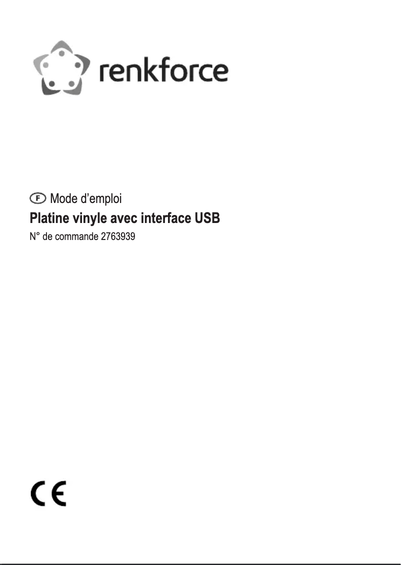 Page 1 de la notice Manuel utilisateur Renkforce RF-TURBD-010