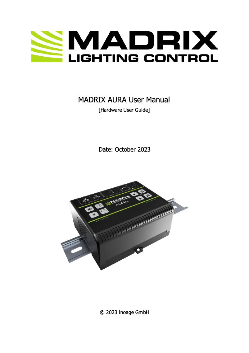 Image de la première page du manuel de l'appareil Aura 2