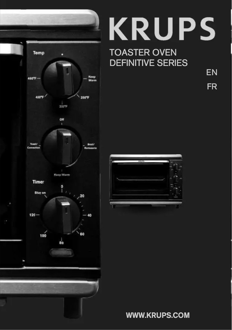 Page 1 de la notice Manuel utilisateur Krups TO740D