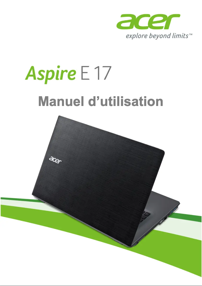 Página 1 del manual Manual de usuario Acer Aspire E17 E5-773