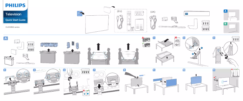 Imagen de la primera página del manual del dispositivo 55OLED856