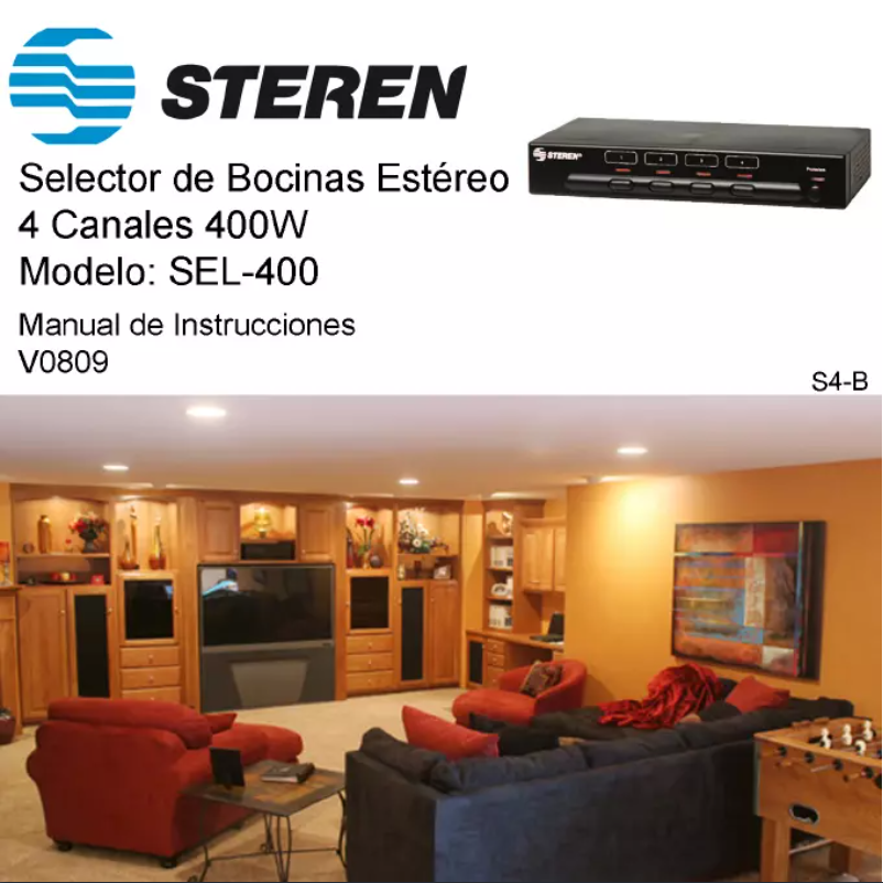 Page 1 de la notice Manuel utilisateur Steren SEL-400