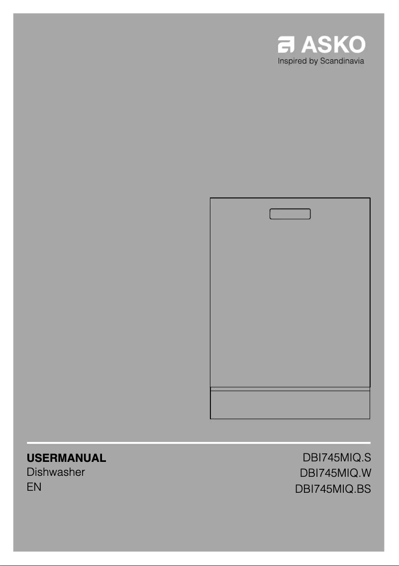 Page 1 de la notice Manuel utilisateur Asko DBI745MIQ.BS