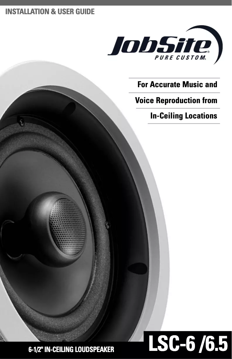 Image de la première page du manuel de l'appareil LSC-6