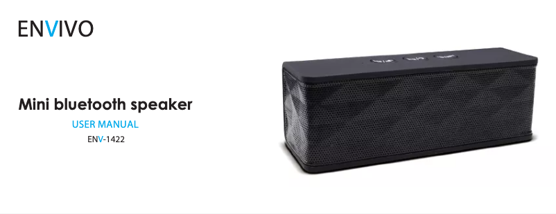 Page 1 de la notice Manuel utilisateur Envivo 1422