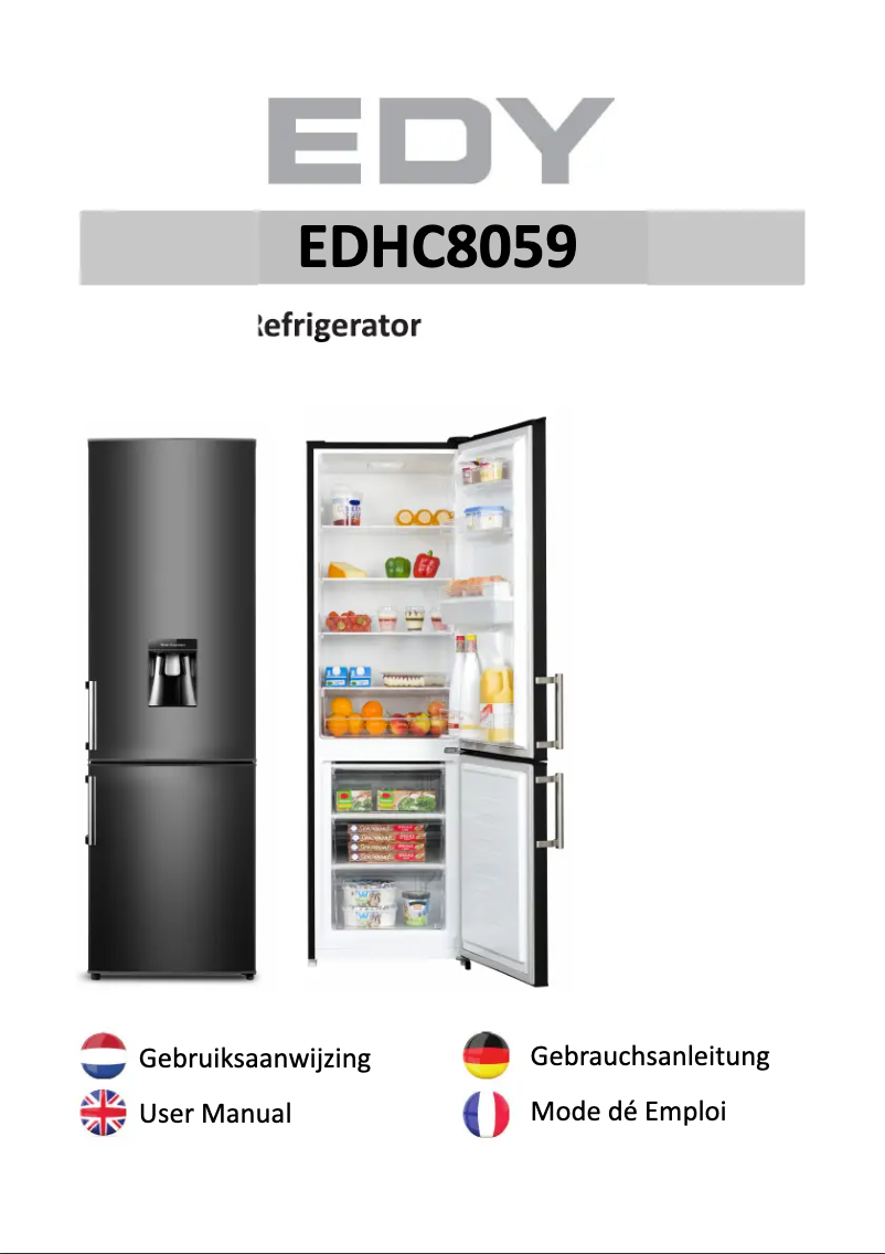 Page n°1 - Manuel utilisateur Edy EDHC8059