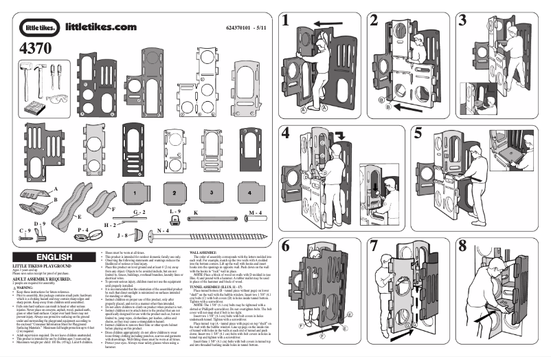 Page n°1 - Manuel utilisateur Little Tikes Playground