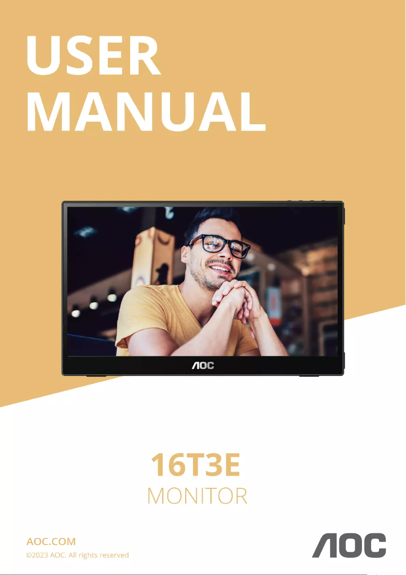 Page n°1 - Manuel utilisateur AOC 16T3E