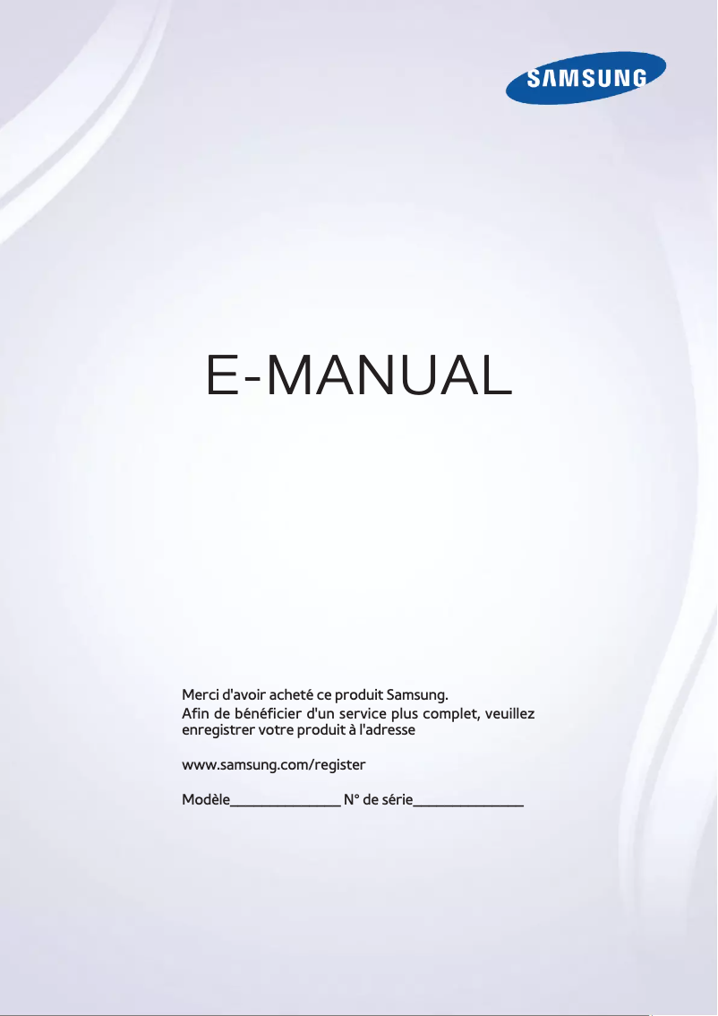 Image de la première page du manuel de l'appareil UE40H5570AS
