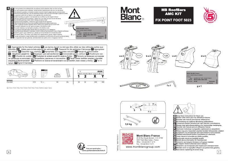 Página 1 del manual Manual de usuario Mont Blanc AMC 5023
