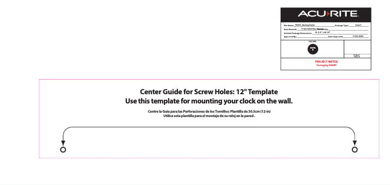 Page 1 de la notice Manuel utilisateur AcuRite 75100MA1