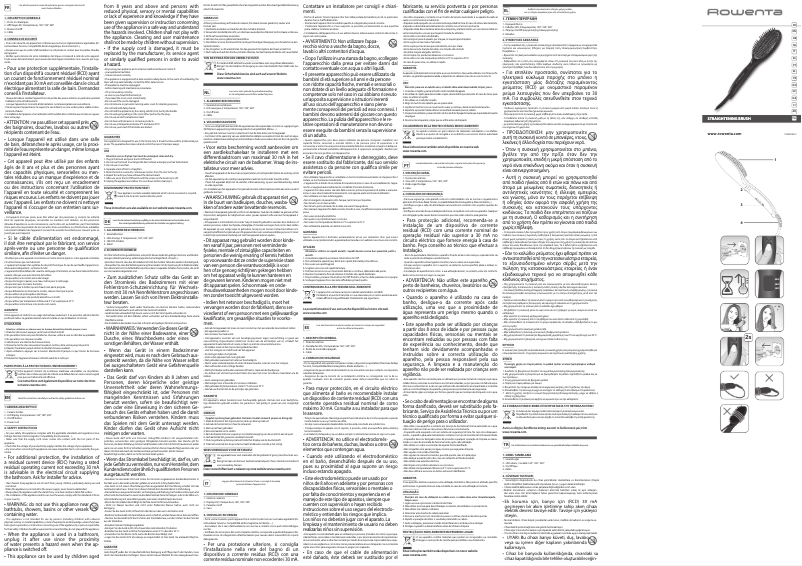 Page 1 de la notice Manuel utilisateur Rowenta Power Straight CF5820