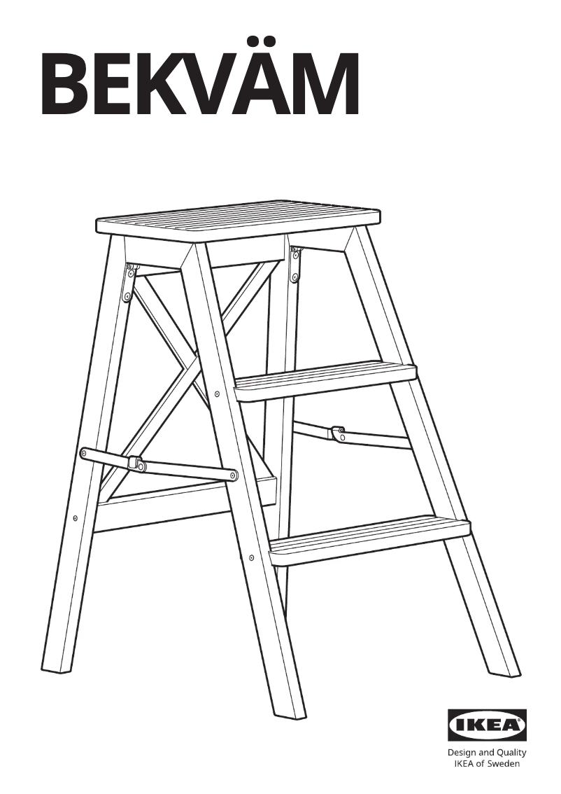 Page 1 de la notice Manuel utilisateur Ikea BEKVÄM 304.846.71