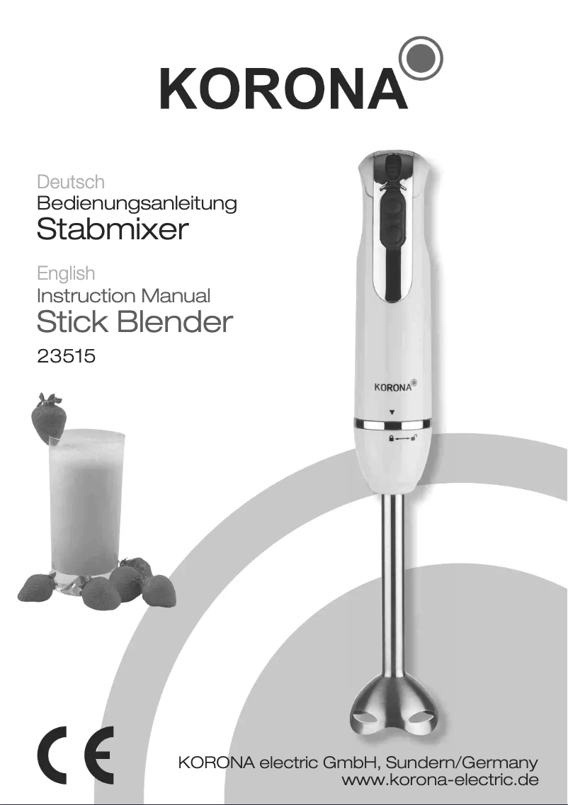 Page 1 de la notice Manuel utilisateur Korona 23515