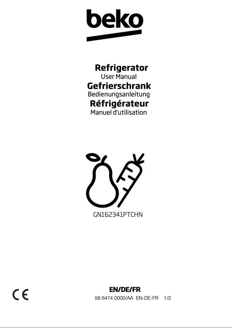 Image de la première page du manuel de l'appareil GN162341PTCHN