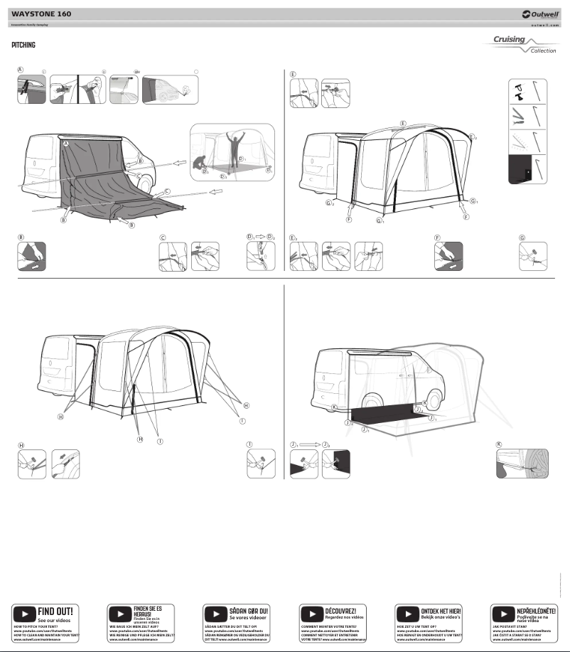 Page 1 de la notice Manuel utilisateur Outwell Waystone 160