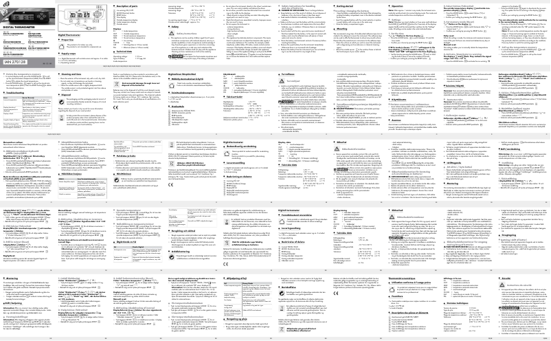 Image de la première page du manuel de l'appareil Z31714