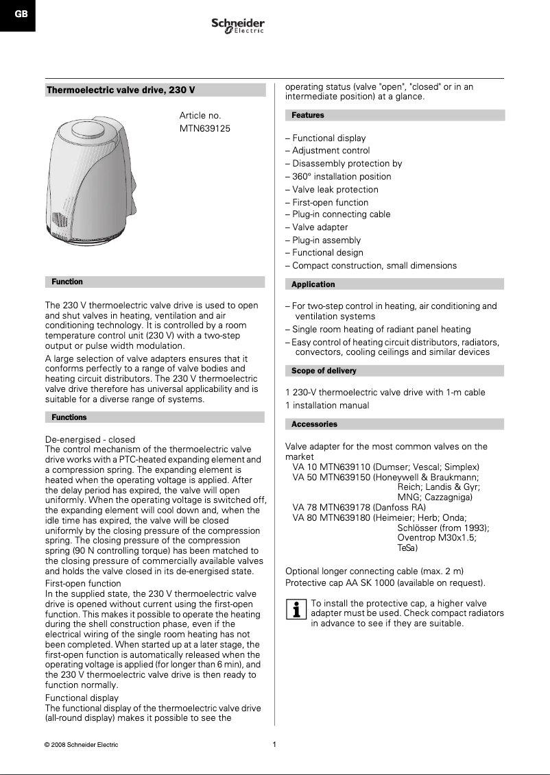 Page n°1 - Manuel utilisateur Schneider MTN639125
