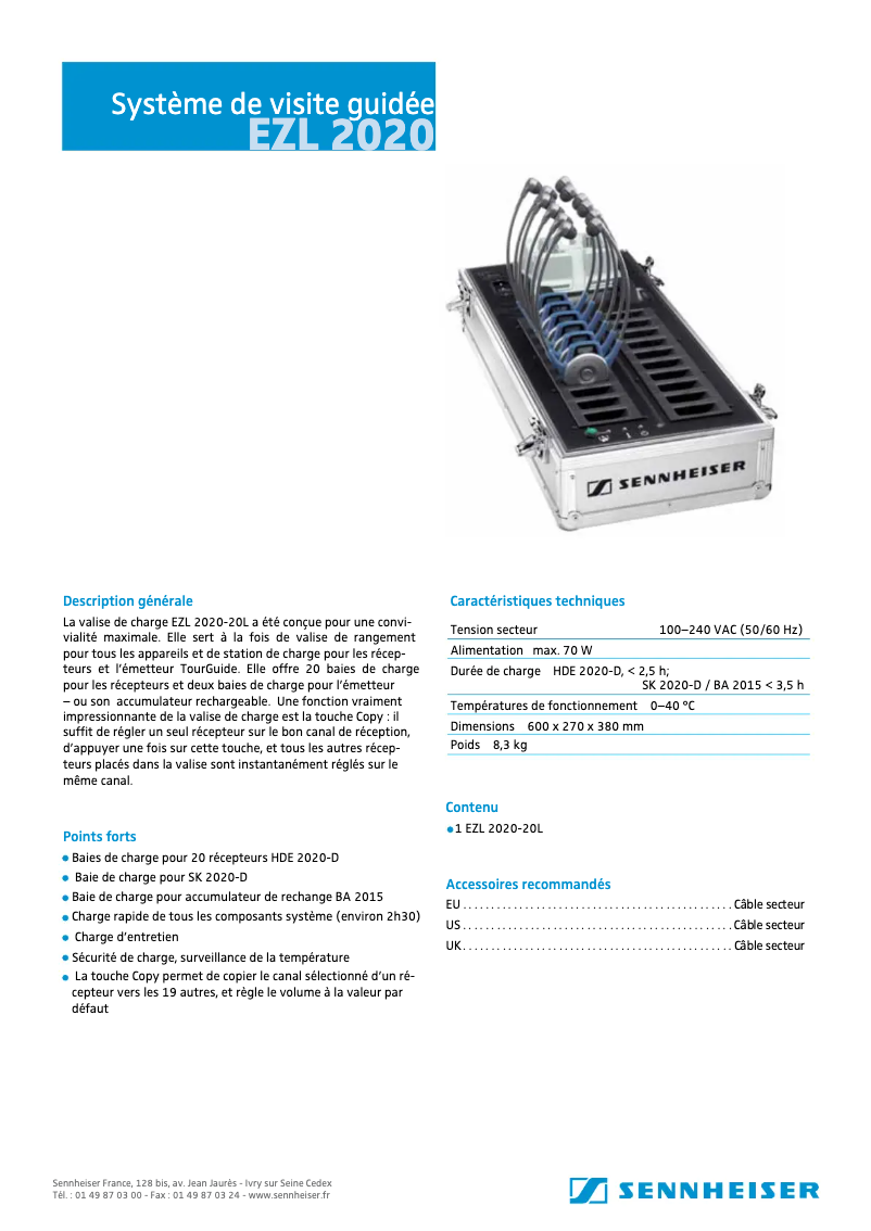 Image de la première page du manuel de l'appareil EZL 2020-20L